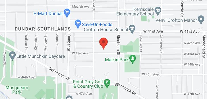 map of 3409 W 43RD AVENUE